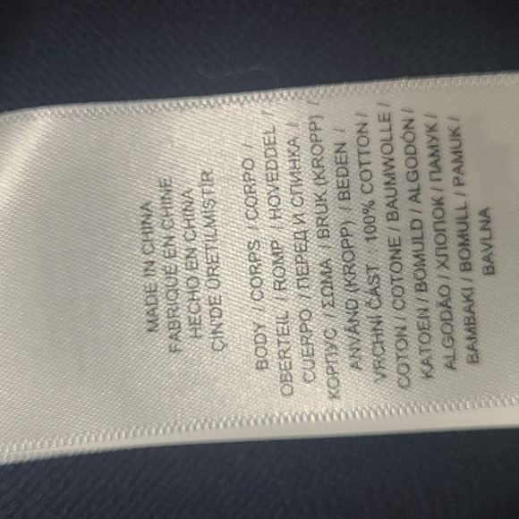 New Polo by Ralph Lauren "POLO" logo cotton sweater navy blue and red sizes L,XL - Picture 6 of 7